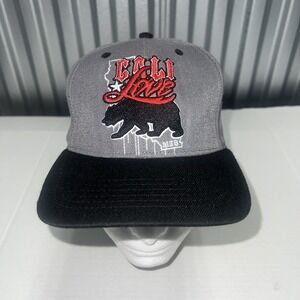 Love Cali Bear California Flat Bill Snapback Baseball Cap Hat, MOB Brand